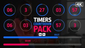 Videohive Timers Countdown Pack Infographics template preview