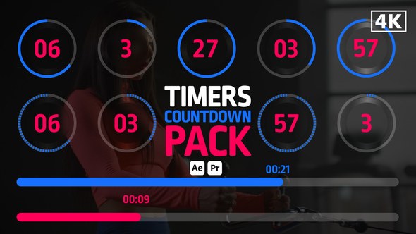 Videohive Timers Countdown Pack Infographics template preview