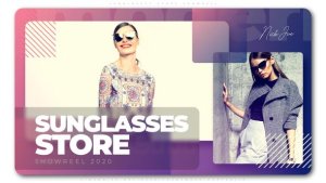Sunglasses Store Showreel Video Displays template preview