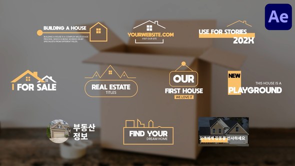 Videohive Real Estate Titles for After Effects 51990272 Titles template preview