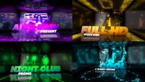 Videohive Night Club Promo Video Displays template preview