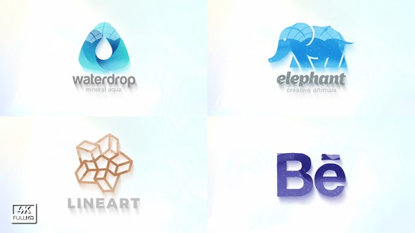 Simple Logo Premiere Pro template preview
