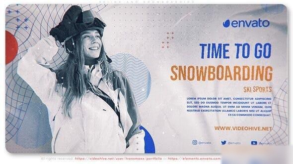 Videohive Skiing And Snowboarding Openers template preview