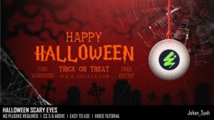 Videohive Halloween Scary Eyes Openers template preview