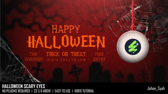 Videohive Halloween Scary Eyes Openers template preview