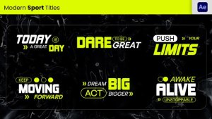 Videohive Sport Title Titles template preview