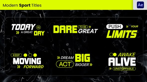 Videohive Sport Title Titles template preview