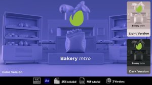 Videohive Bakery Intro Logo Stings template preview