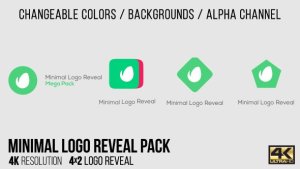 Videohive Minimal Logo Reveal Pack Logo Stings template preview