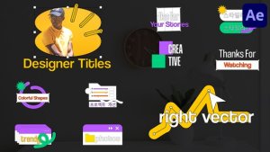 Videohive Designer Titles for After Effects 46986102 Titles template preview