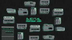 Videohive Digital Countdown 45345723 Elements template preview