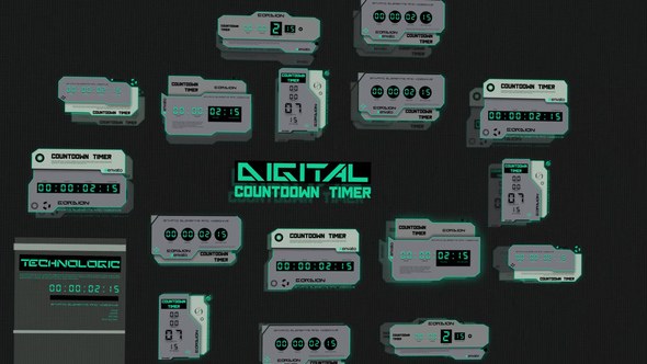 Videohive Digital Countdown 45345723 Elements template preview