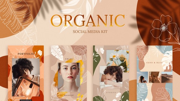 Videohive Organic Social Media Kit Product Promo template preview