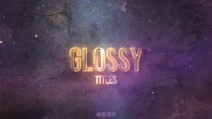 Videohive Glossy Neon Titles Titles template preview
