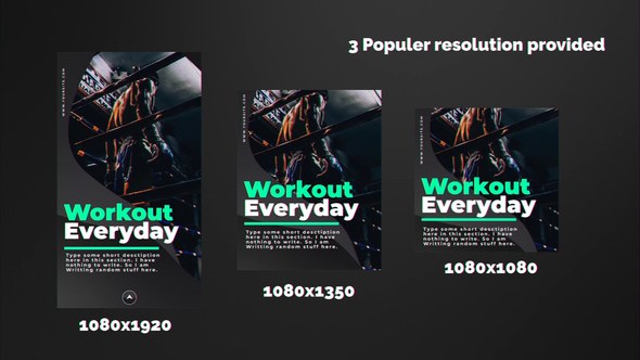 Videohive Sports Instagram Stories Openers template preview