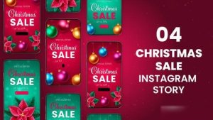 Videohive Merry Christmas Sale Stories 55580550 Product Promo template preview