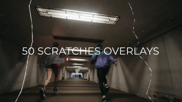 Videohive 50 Scratches Overlay Elements template preview