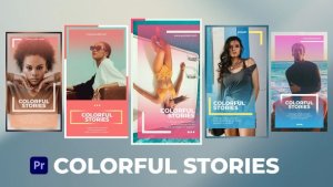 Colorful Stories for Premiere Pro Premiere Pro template preview