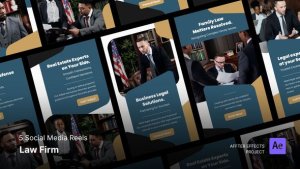 Videohive Law Firm - Social Media Reels After Effect Project Template Product Promo template preview