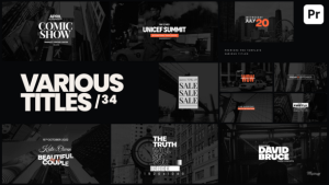 Various Titles 34 Premiere Pro template preview