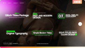 Videohive Glitch Titles 42356311 Titles template preview