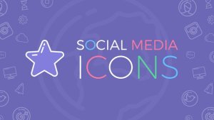 Social Media Icons Video Displays template preview