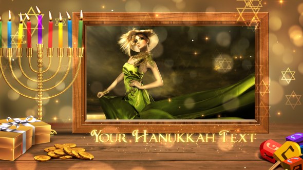 Videohive Hanukkah Special Promo Video Displays template preview