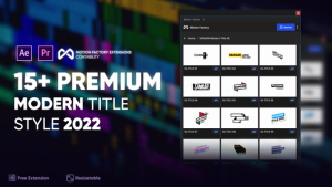 Videohive Sangar Modern Title Kit Titles template preview