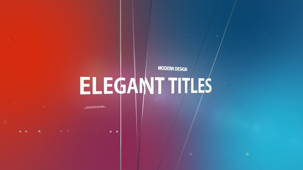 Elegant Titles Video Displays template preview