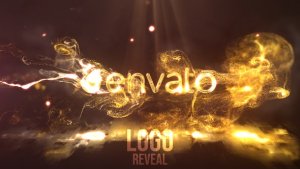 Videohive Gold Fluid Flame Reveal Logo Stings template preview