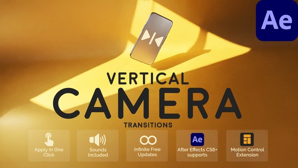 Videohive Vertical Camera Transitions for After Effects Elements template preview
