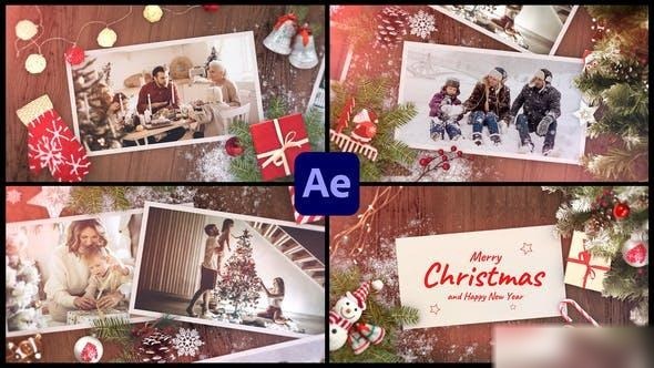 Videohive Christmas & New Year Slideshow Opener for After Effects Openers template preview
