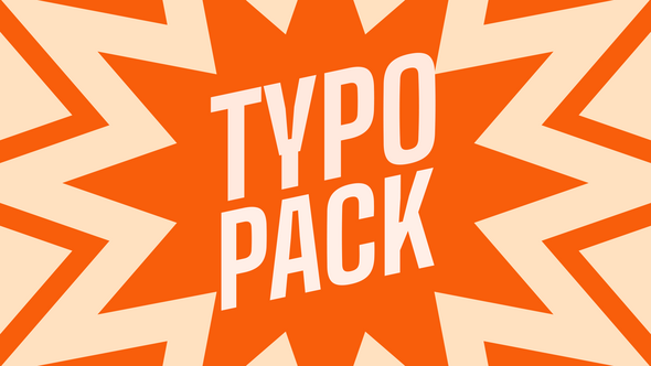 Videohive Creative Typography Pack | After Effects Titles template preview