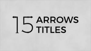Videohive Arrows Titles Titles template preview