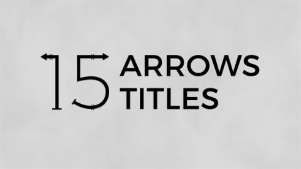 Videohive Arrows Titles Titles template preview