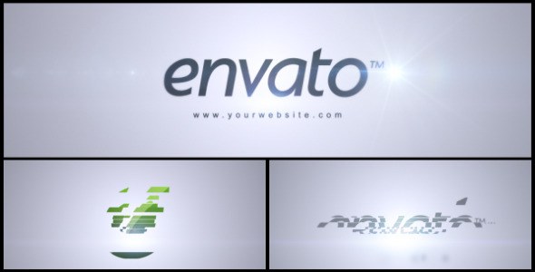 Simple Logo Reveal Video Displays template preview