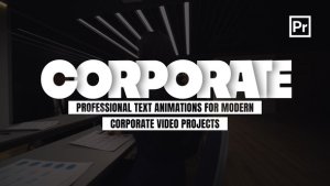 Corporate Titles for Premiere Pro Premiere Pro template preview