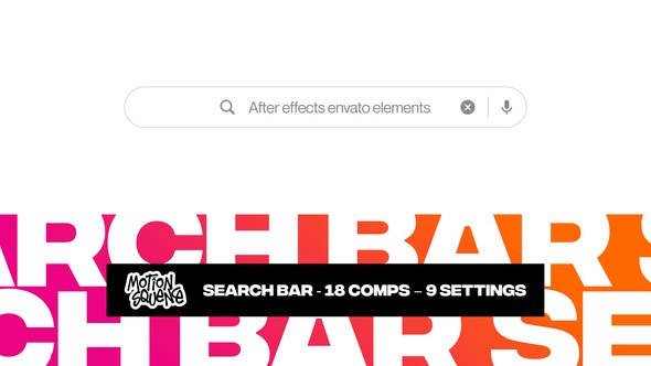 Videohive Search Bar 59319987 Elements template preview