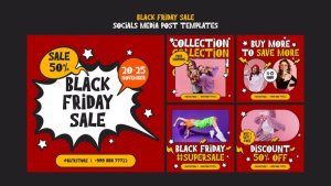 Videohive Black Friday Social Media Post Template Product Promo template preview