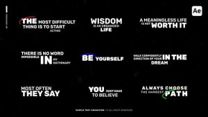 Videohive Simple Text Animation v2.0 | AE Titles template preview