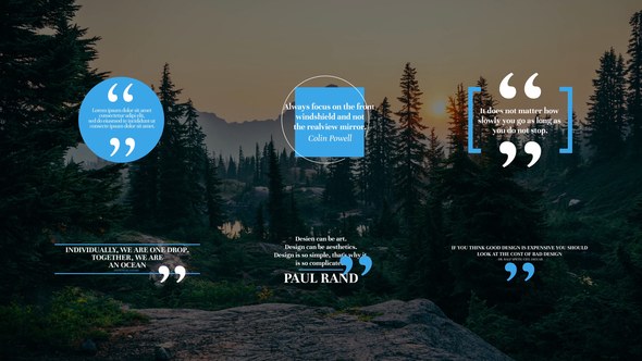 Videohive Quotes Titles 1.0 | After Effects 45530326 Titles template preview