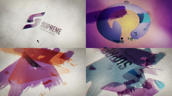 Videohive Brush Strokes Unveil Logo Openers template preview
