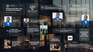 Videohive Testimonials Glass Pack Titles template preview