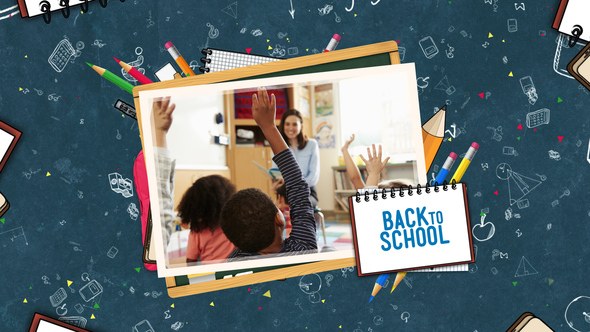 Videohive Back to School Slideshow Video Displays template preview