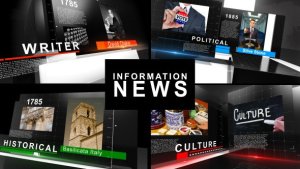 Information News Video Displays template preview