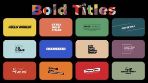 Videohive Bold Titles 2.0 | After Effects Titles template preview