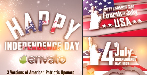 Videohive USA Freedom Patriotic Openers Pack Openers template preview