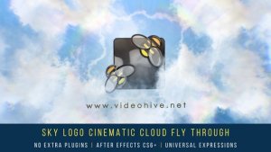 Videohive Sky Logo Cinematic Cloud Fly-Through Logo Stings template preview
