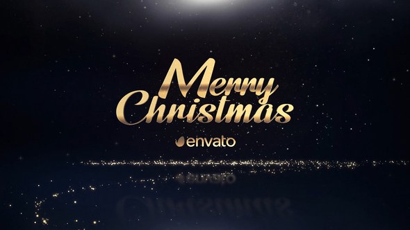 Christmas Wishes Video Displays template preview