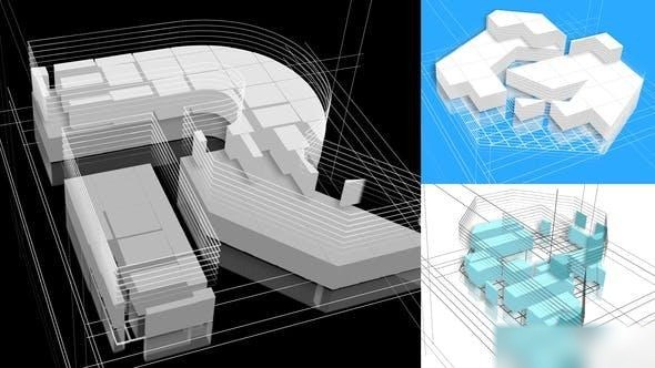 Videohive Logo Build 3D Logo Stings template preview